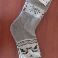 Вълнени чорапи от Монголия, размер 43-45,100%органична вълна, снимка 1 - Мъжки чорапи - 42029784