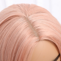 Розова къдрава перука на път, снимка 4 - Аксесоари за коса - 44664428