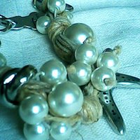 раскошна гривна от естествени перли, снимка 3 - Гривни - 40434768