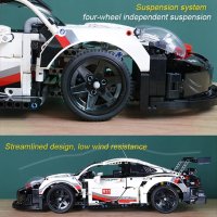 Страхотен моторизиран конструктор Porsche 911 SRS Super Racing, снимка 5 - Конструктори - 42079835