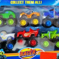 Комплект от много цветни скачащи детски колички, снимка 2 - Коли, камиони, мотори, писти - 38882533