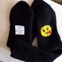 Ръчно плетени мъжки чорапи размер 41, снимка 2 - Мъжки чорапи - 41676020