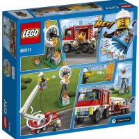 Употребявано Lego City - Пожарникарски камион (60111) от 2016 г., снимка 2 - Конструктори - 41669667