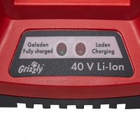 Акумулаторна резачка Grizz + подарък батерия и бързо зарядно, 40V, 2.5 Ah, Шина и верига Oregon, снимка 4 - Градинска техника - 40094083