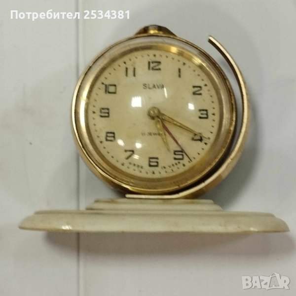 стар настолен руски часовник Слава, снимка 1