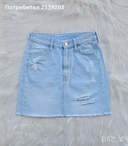 Дънкова пола H&M размер XS-S, снимка 1