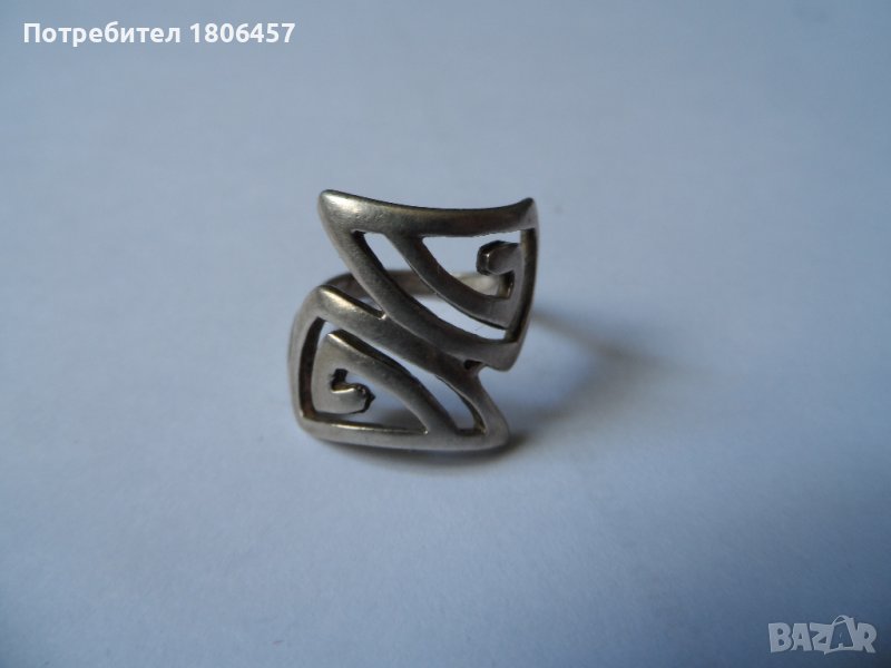 сребърен пръстен Г, снимка 1