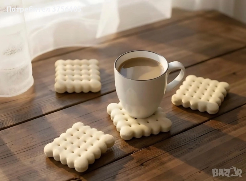 Подложки за чаши - бисквитки , снимка 1