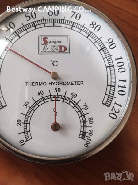 Термометър с влагомер за сауна . Sauna Room Thermometer Hygrometer, снимка 1
