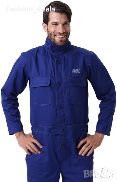Защитен огнеустойчив цял гащеризон Работно облекло XXL за заварчици, снимка 1