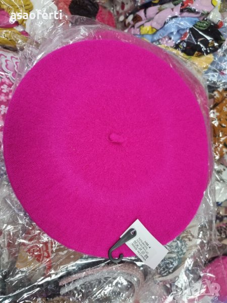 Шапка барета циклама, снимка 1