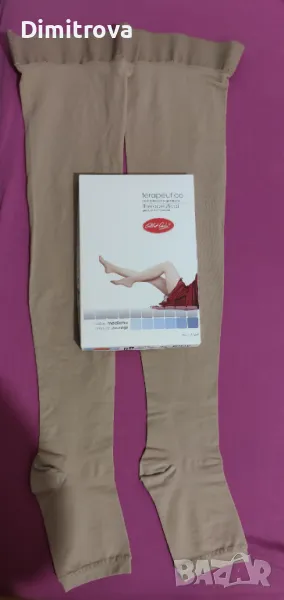 Дълги оригинални италиански 7/8 компресивни чорапи, марка Albert Andrè, 1-ва компресия, размер L, снимка 1