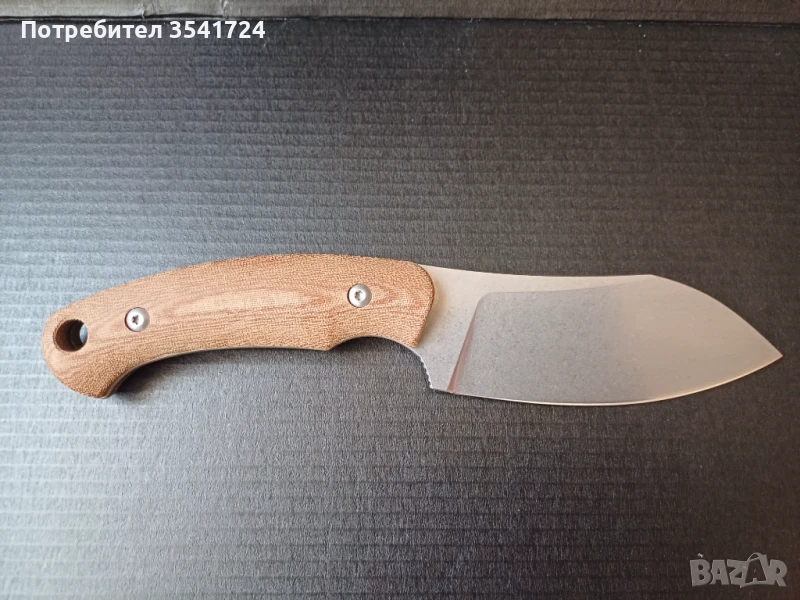 Нов нож тип Несмук стомана 14С28N и микарта, снимка 1