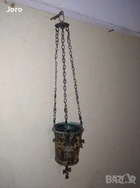 старо бронзово кандило, снимка 1