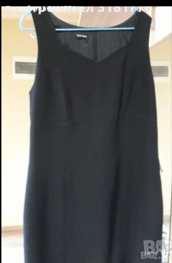 Официална черна рокля без ръкав. ., снимка 1