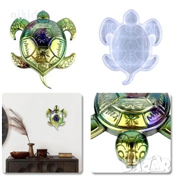 3D Гигант костенурка силиконов молд форма фондан гипс, снимка 1