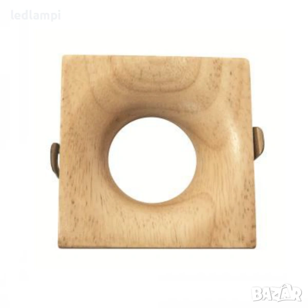 Луна За Вграждане Дърво – Квадратна, снимка 1