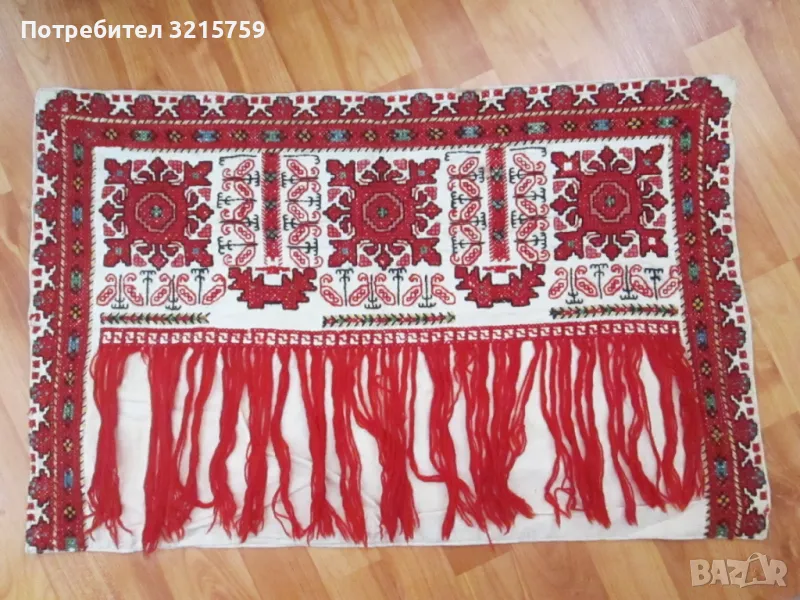 Калъфка за възглавница,ръчна бродерия, фолк мотиви, снимка 1