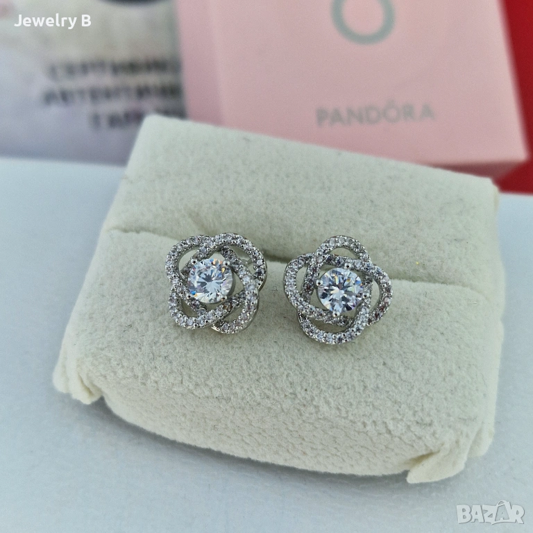 Обици „Цветна розета“ , снимка 1