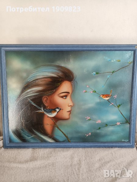 Стара маслена картина, снимка 1