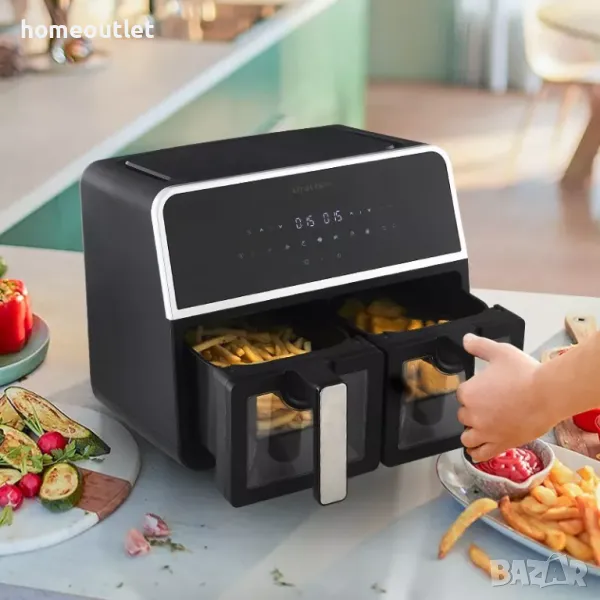 ПРОМОЦИЯ Фритюрник с горещ въздух (Air fryer) AKLS-AI-0343BL-DE, снимка 1