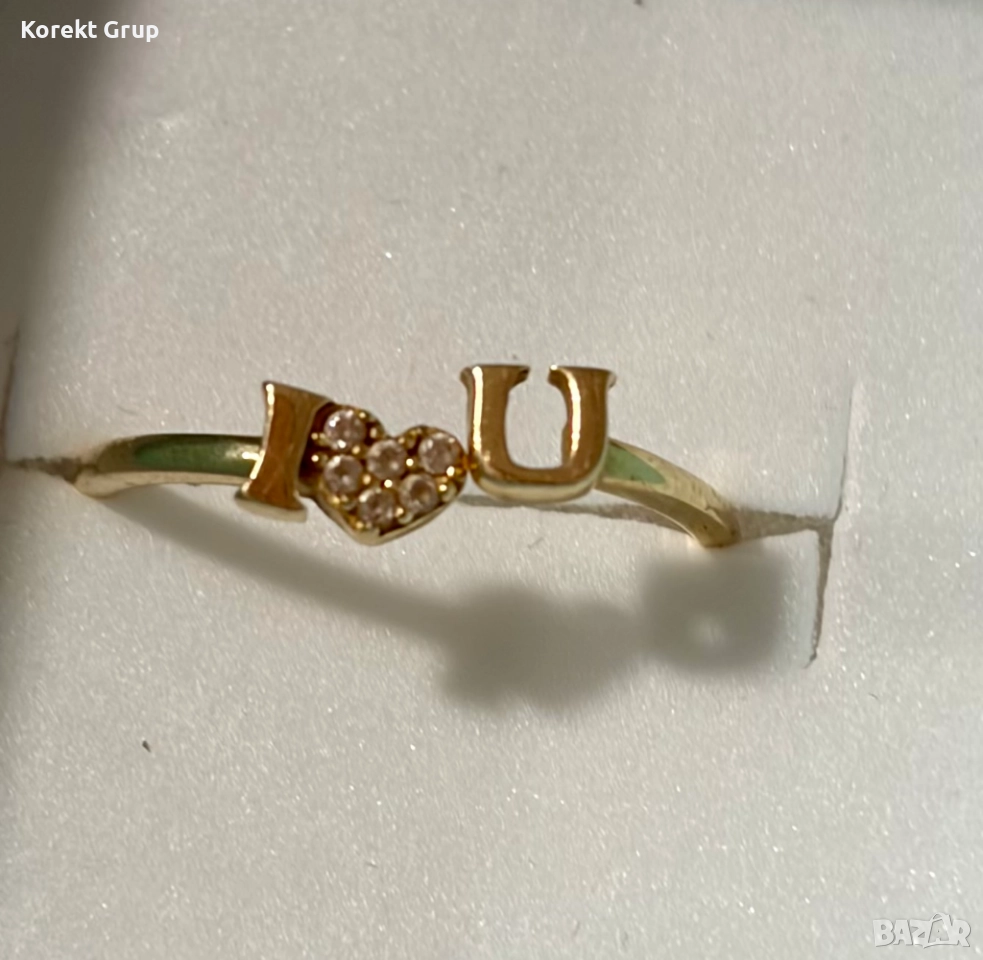 Златен пръстен 14 карата 1.19грама , снимка 1
