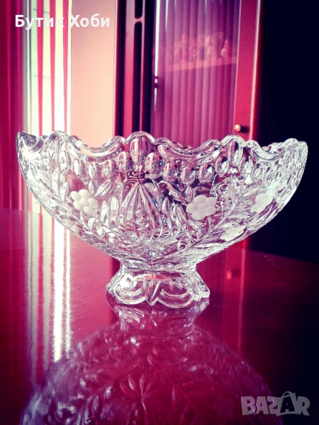 Ретро  кристална бонбониера, снимка 1