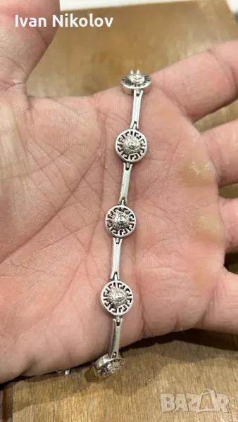 Сребърна гривна Versace, снимка 1