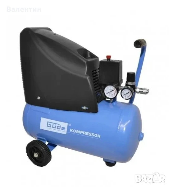 Компресор Gude 220/08/24 безмаслен 24л 8 bar 1.1kW, снимка 1