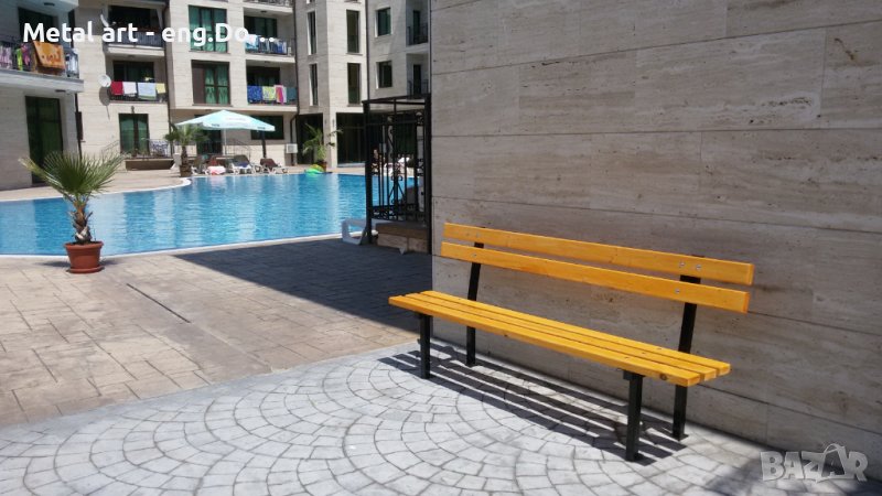 Пейка / Скамейка с облегалка, снимка 1