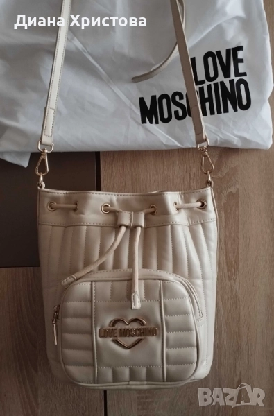 Чанта Love Moschino - оригинална - бежова, снимка 1