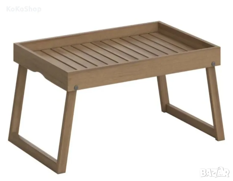 Сгъваема маса от акация-35х57.9х27 см./маса поднос/помощно маса, снимка 1