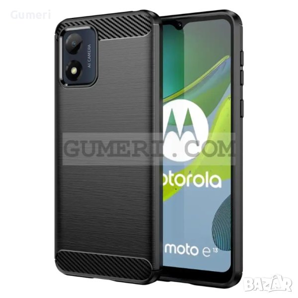 Силиконов Гръб "Карбон Шарк" за Motorola Moto E13, снимка 1