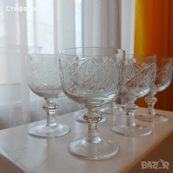 Кристални чаши 6 бр, снимка 1