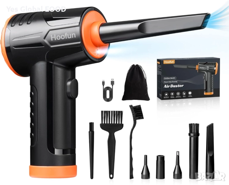Hoofun електрически въздушен компресор 100000 об/мин 7600mAh, снимка 1