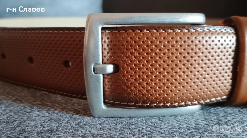 Дизайнерски колан, телешка кожа., снимка 1