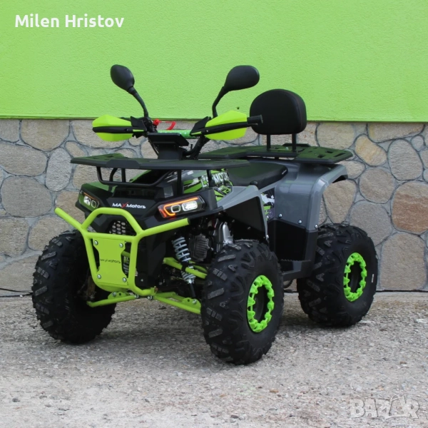 Бензиново АТВ 150сс  Predator GREEN/GRAY с автоматична скоростна кутия, снимка 1