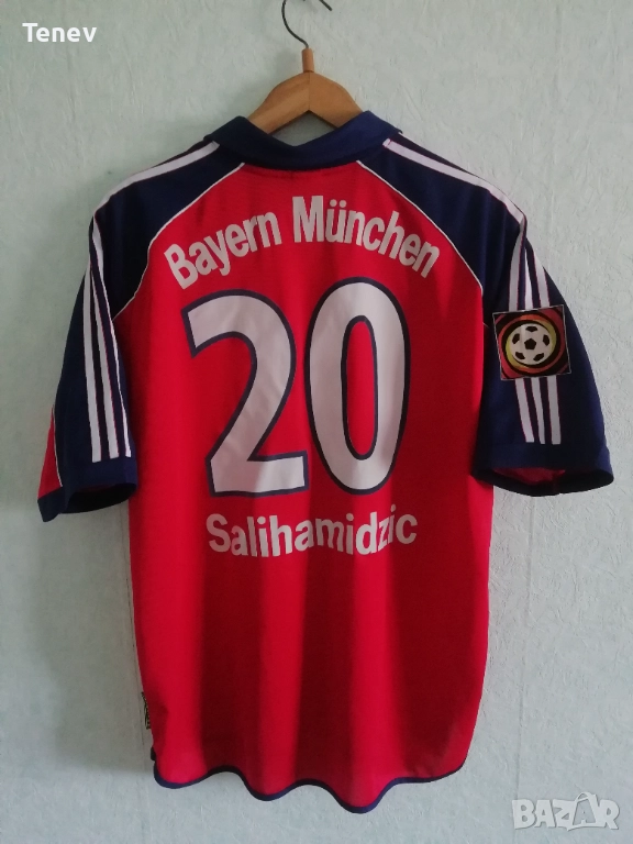 Bayern Munich Salihamidzic Match Worn Adidas мачова оригинална тениска фланелка Байерн Мюнхен , снимка 1
