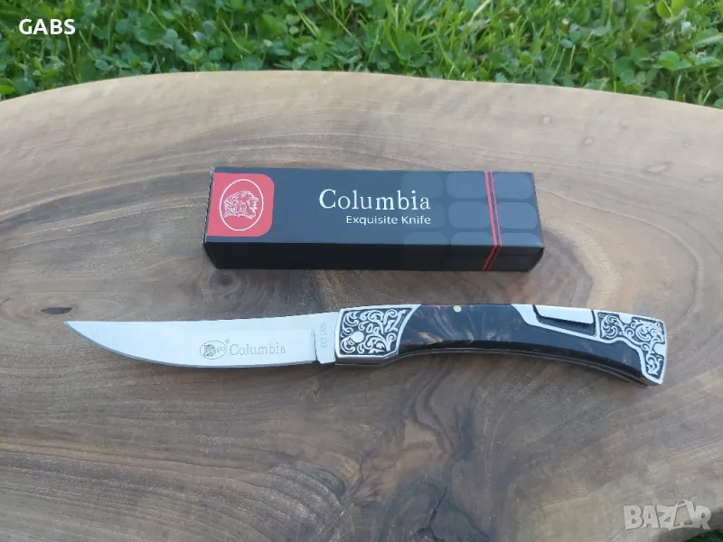 Сгъваем джобен нож Columbia с гравирана дръжка В3165, снимка 1