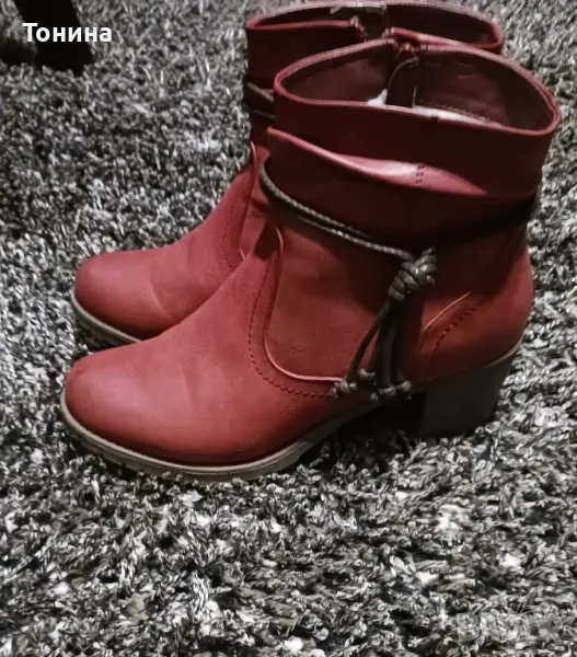 Дамски боти подплатени . Внос от Германия , снимка 1