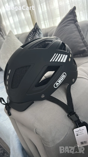 Каска със светлини за тротинетки, колелета Abus Hyban 2.0, снимка 1