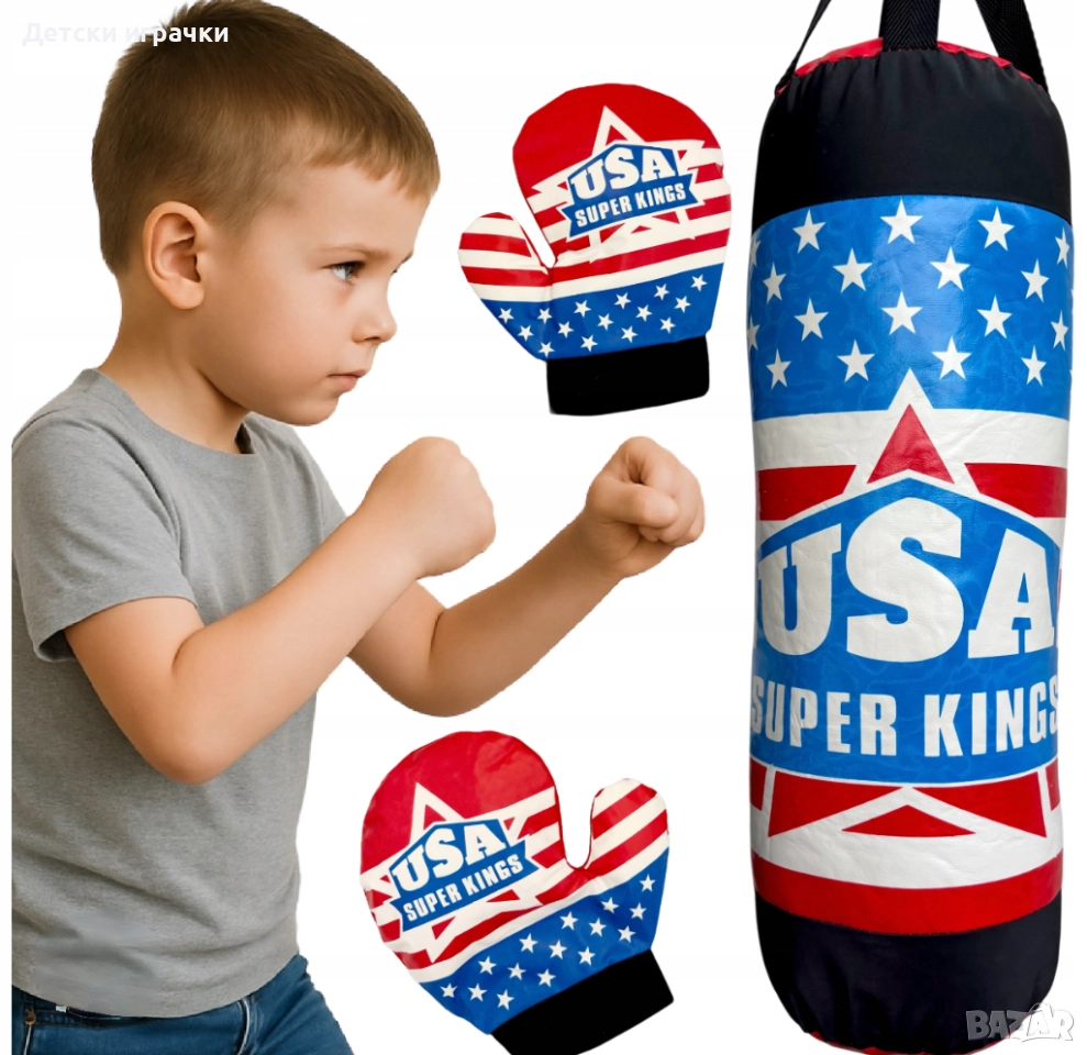 Голяма боксова круша с ръкавици 64см,за тренировка, снимка 1