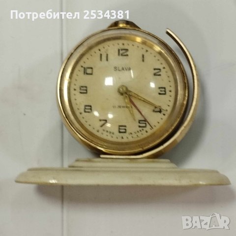 стар настолен руски часовник Слава