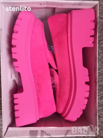 Нови дамски обувки цикламено розово