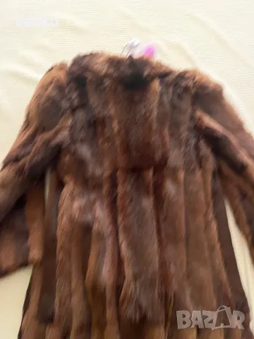 Дълго дамско палто естествено, снимка 9 - Палта, манта - 49356002