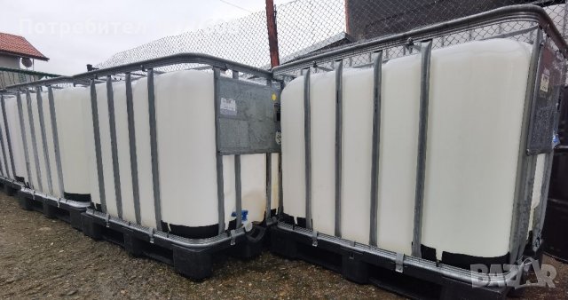 БИДОНИ 600 ЛИТРА НА ЕВРО ПАЛЕТ! IBC КОНТЕЙНЕР! ЦИСТЕРНА! РЕЗЕРВОАР , снимка 7 - Бидони, бурета и бъчви - 35900378