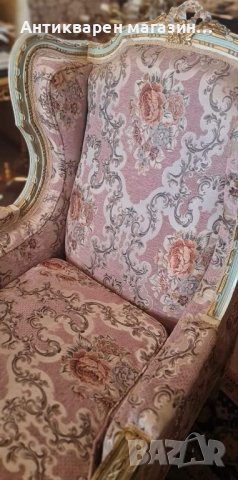 Античен комплект от две кресла-Луи XV. , снимка 3 - Столове - 44318337