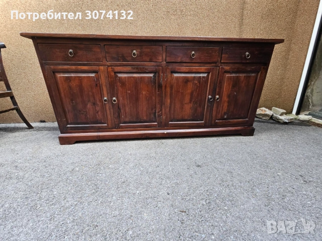 Контрабюфет в стил Рустик изработен изцяло от дърво