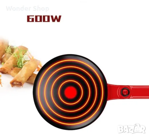 🍳 Промоция на електрически тиган за палачинки и пролетни рулца! 🍳, снимка 4 - Съдове за готвене - 47672761