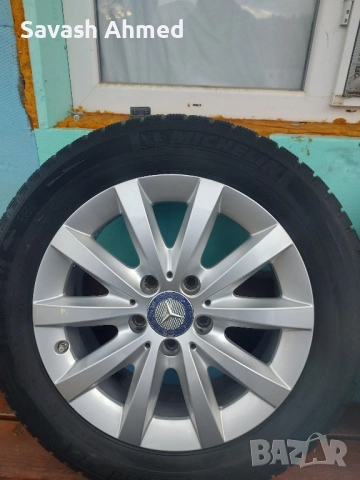 Продавам джанти с зимни гуми за Мерцедес, снимка 2 - Гуми и джанти - 52387074